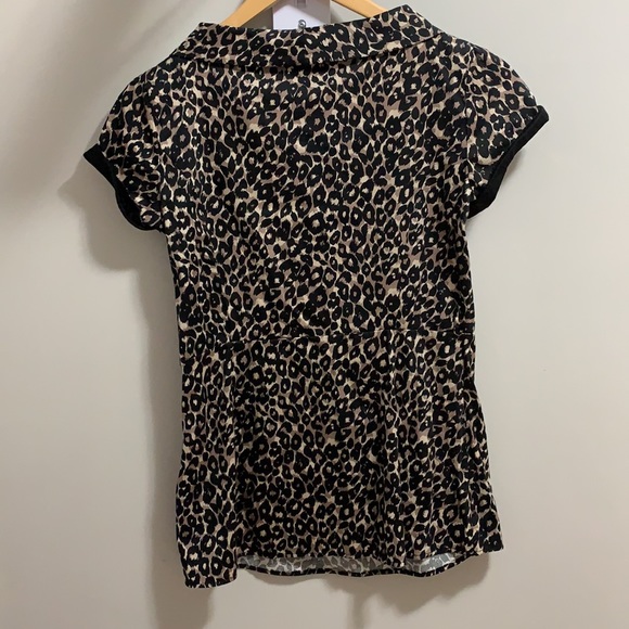 Leopard print blouse dressy - Picture 4 of 7